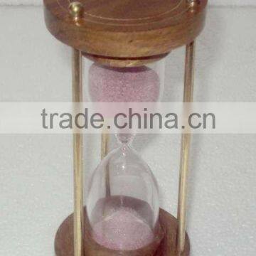 Wood Sand Timer, Hourglass Sand Timer, Minute Sand Timer, Sand Hourglass, Hourglass Timer, Brass Sand Timer, Timer photo-2