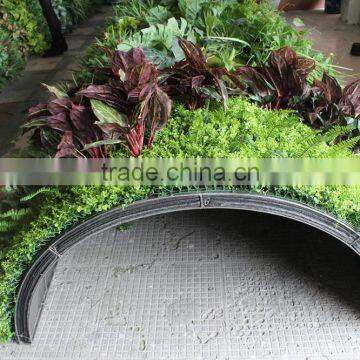 high technique fake grass wall evergreen artificial grass wall