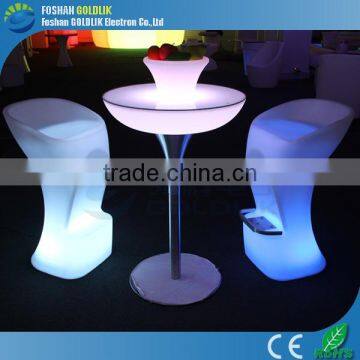 Clear plastic led coffee table for party & exhibition GKT-106DC