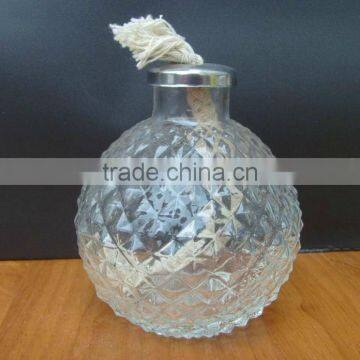 Reusable glass incense oil burner, oil lamp