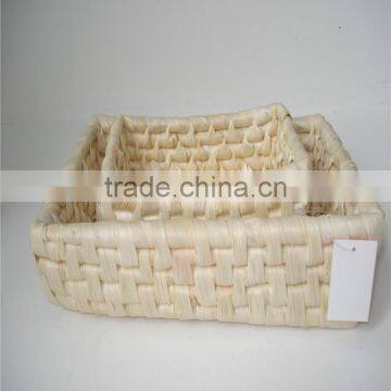 Top Quality Sets of Rectangle Storage Corn Husk Basket photo-3