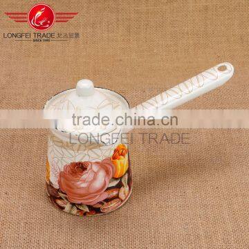 3PCS Stock Offer All Size Copper Enamel Turkish Coffee Pot With Lid photo-6