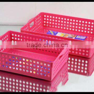 Plastic Storage Basket With Lids, Rectangle Shape Storage Baskets photo-3