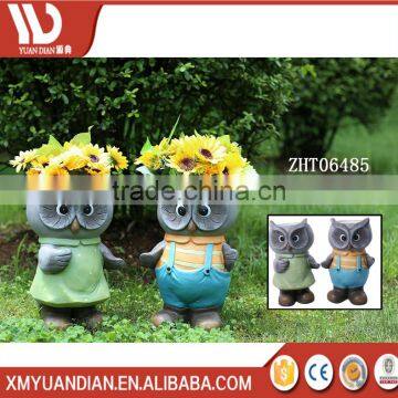 Owl Shaped Garden Decoration Ceramic Decorative Flower Pots