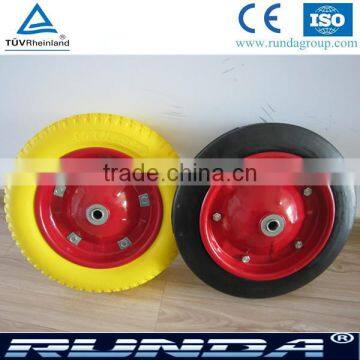 solid and air wheelbarrow wheel 13x3