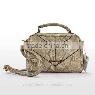 The Latest Design Snake Pattern Crossbody Bag Ladies pu Leather Handbag photo-2