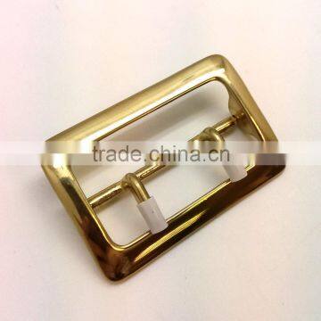 Rectangle Design Solid Brass Center Bar Buckle With Double Prong, Belt Buckle photo-2