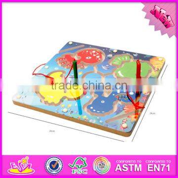 2017 New Products Develop Intelligence Children Toy Magnetic Wooden Maze Ball W11H016 photo-2