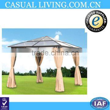 3x3m Outdoor Aluminium Garden Gazebo With Mosquito Netting