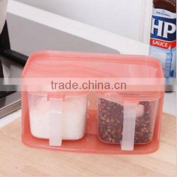 Custom Fashion Plastic Pink Seasoning Condiment Case Spice Sugar Salt Box Supplier In ShenZhen photo-2