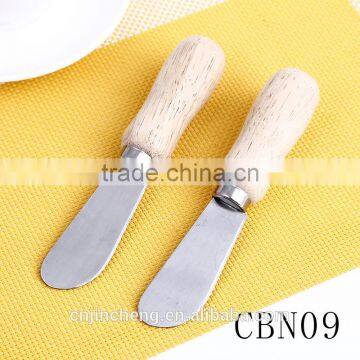 High Quality Wood Handle Cheese Butter Knife With 2CR13 Blade