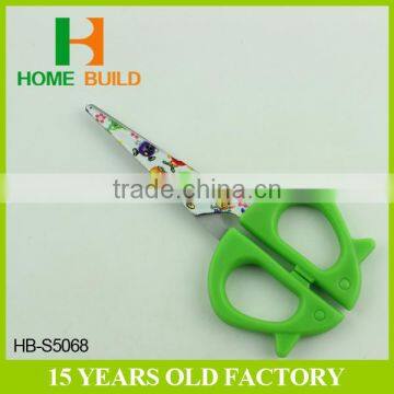 Factory Price HB-S5068 5" Plastic Handles Butterfly School Scissors Tool Set photo-5