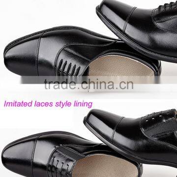 Black Rubber Outsole Business Dress Men Shoes photo-4