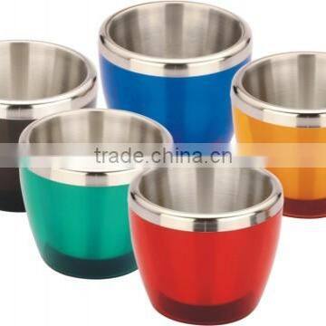 Hot sale 1.0L colored small stainless Steel Ice Buckets for bar