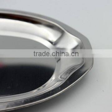 Custom Made Deep Stainless Steel Dinner Plate & Dishes With Thick Wall photo-5