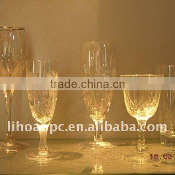 FLUTE CUT GLASS