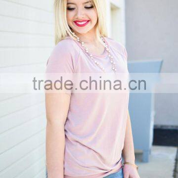 t Shirt Design 2017 Women Super Soft Lightweight Solid Short Raglan Sleeve Tops Knitwear Women photo-3