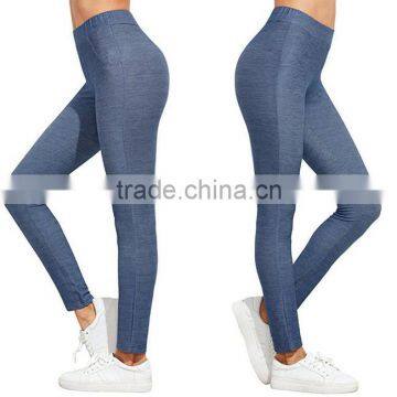 Sexy Tights Blue High Waist Yoga Workout Leggings Stretch Tights Pictures Of Women In Transparent For Girls