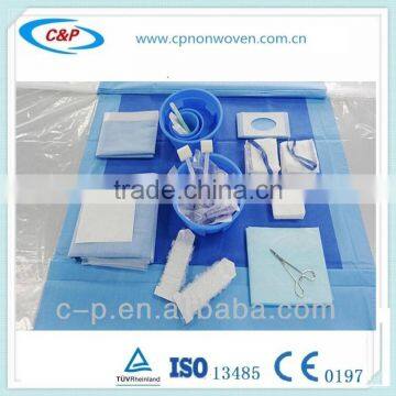 Blue or Green Disposable Surgical Cardiovascular Drape Set