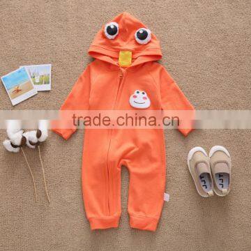 Autumn New Deign Cute Slant Zipper Infant Baby Onepiece Sleepwear photo-4