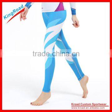 Sublimated custom design wear running tights