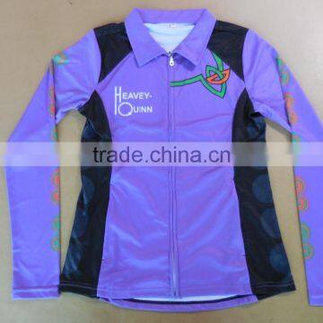 High Quality Cheerleading Uniforms Sublimation Cheerleading Long Sleeve Shirt photo-6