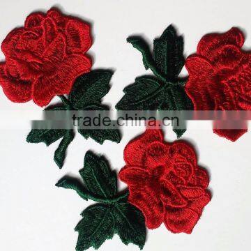 2017Custom Iron Patches Clothing Embroidered 3D Flower Embroidery Patch Manufacturers photo-3