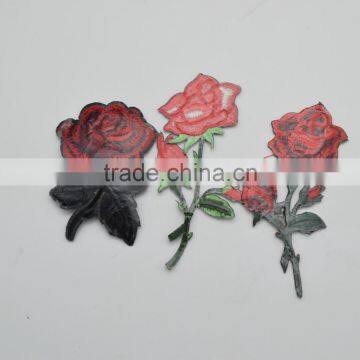 2017Custom Iron Patches Clothing Embroidered 3D Flower Embroidery Patch Manufacturers photo-4
