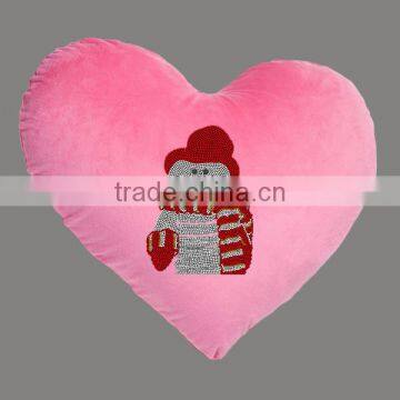 Bling Heart Shape Rhinestone Pillow Case Decorative Home Bedrooming And Seat Cushion Covers Customized photo-4