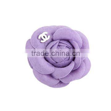 Fashion Make Fabric Flower Bulk Brooch,FabricCamellia Brooches,Girls Party Hairbow photo-2