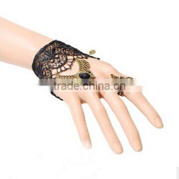 Handcraft Lace Bracelet Ring Sets With Rhinestones Fashion Palace National Jewelry Sets photo-2