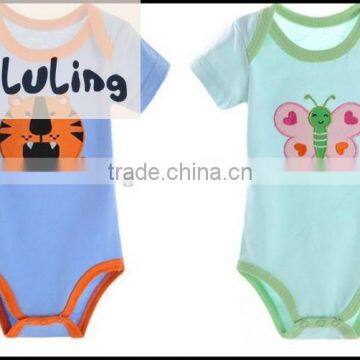 2015 new born Boys and Girls wholesale infant tiger and buterfly baby animal romper