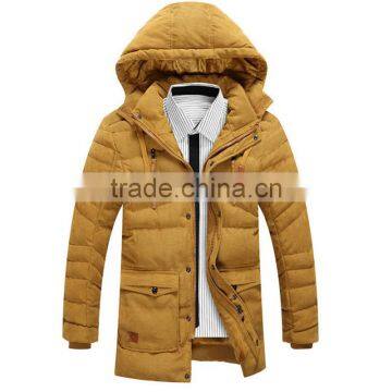 MSW0032 2016 Winter Coat in the Korean Version of the New Trend,men's Long Detachable Cap Jacket