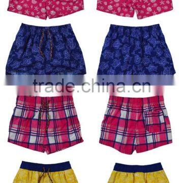 Low Price China Supplier Ladys Short 100% Polyester Lattice Printed Women Board Shorts photo-5