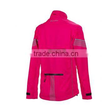 BELLWETHER Women Nylon Fabric Functional With Reflective Stripe Rain Cycling Jacket photo-2