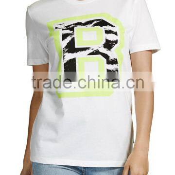 women custom fashion tshirt cotton with print