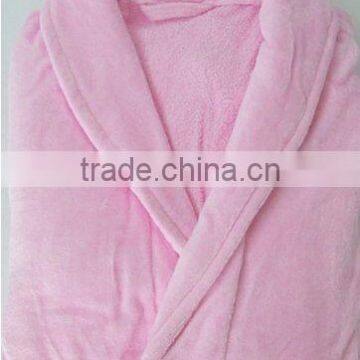 Terry cotton plain unisex hotel bathrobe
