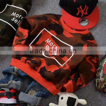 S15272A Wholesale Crewneck Sweatshirt Children Pullover Camouflage Hoodies photo-3