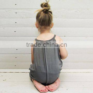 S17537A Fashion Kids Baby Girls Strap Cotton Romper Jumpsuit Harem Trousers Summer Clothes photo-3
