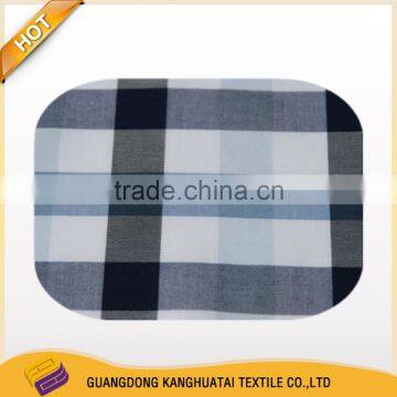 100% Yarn Dyed 50*50 Grid Printing Mercerized Cotton Fabric photo-2