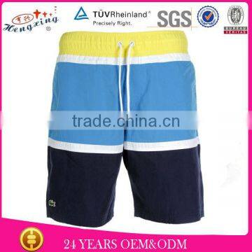 Colorful fashion sport comfortable striped fabric bike shorts