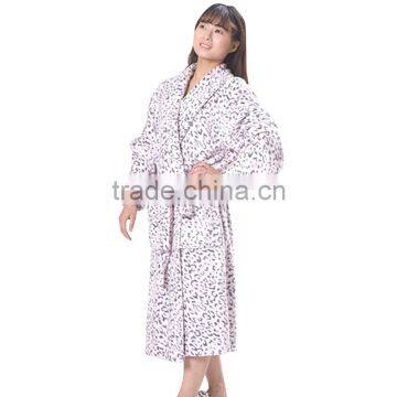 Bath Robe With Cute Pattern Printed