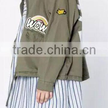 Runwaylover EY1004C Fashion Women Custom Made Printed Sublimation Bomber Jacket photo-4