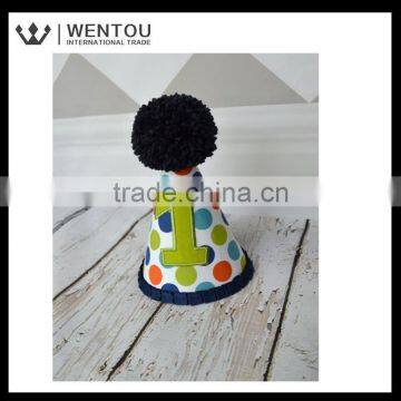 Wholesale Navy Blue and Green Argyle Number Birthday Hat photo-4