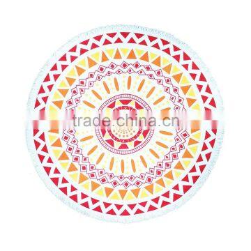 Walson Wholesale Drop Shipping Round Beach Towel Yoga Picnic Blanket Bedspread photo-3