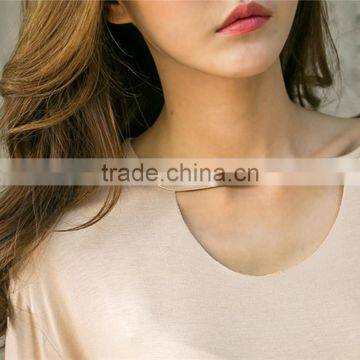 Five Point Sleeve Blank t Shirt Loose photo-4