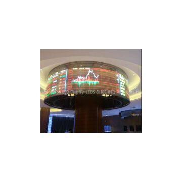 P4 full color flexible cylindrical led screen