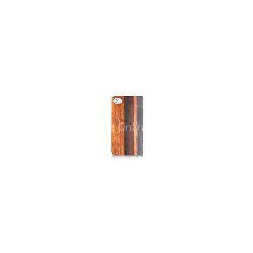 De Rose And Rosewood Wooden Cell Phone Case / Customized Mobile Apple Phone Folio Cases