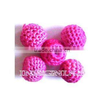 Handmade crochet beads