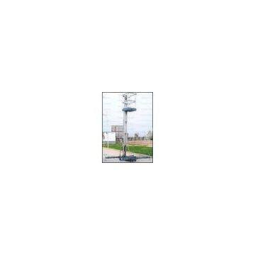 Single mast aluminum lift